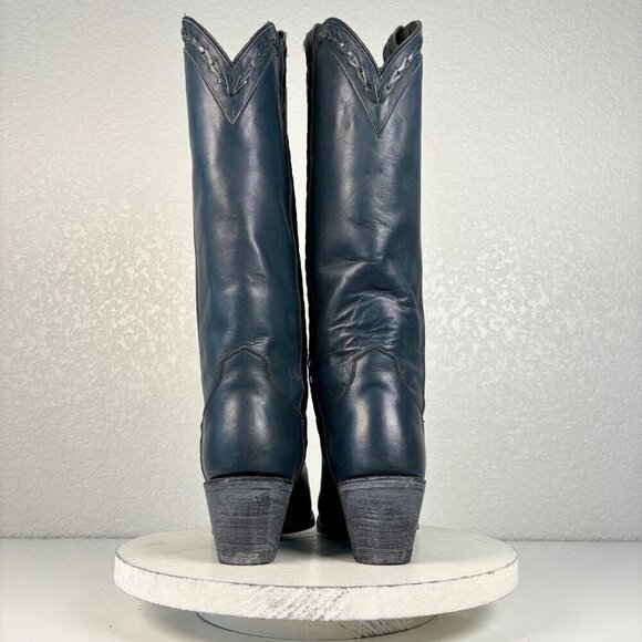 Lane Everyday Emma Womens Cowboy Boots 7.5 Blue Western Cowgilr Mid Calf Tall - Picture 3 of 10